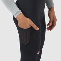 Café du Cycliste Rosie Cargo Women's Brushed Tights Thermo Radhose Black