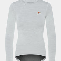Café du Cycliste Carmen Women's Merino Base Layer Radunterhemd langarm Mountain Fog