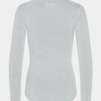 Café du Cycliste Carmen Women's Merino Base Layer Radunterhemd langarm Mountain Fog