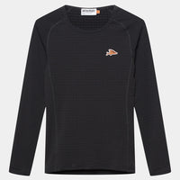 Café du Cycliste Coline Men's Three Season Base Layer Radunterhemd langarm Black
