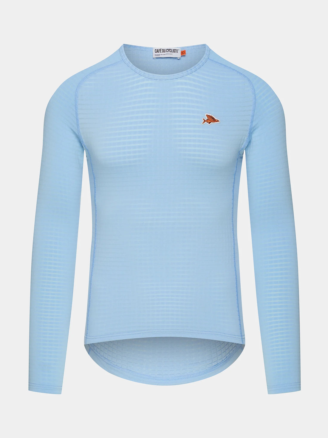 Café du Cycliste Coline Men's Three Season Base Layer Radunterhemd langarm Ice Blue