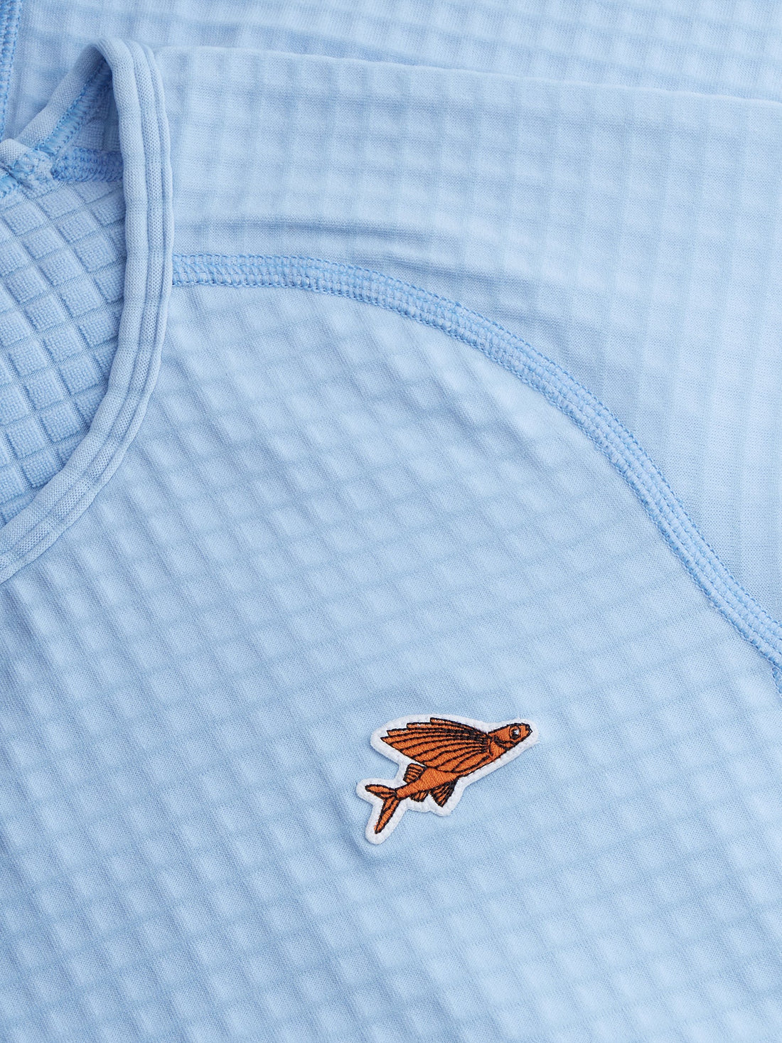 Café du Cycliste Coline Men's Three Season Base Layer Radunterhemd langarm Ice Blue