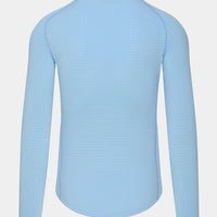 Café du Cycliste Coline Men's Three Season Base Layer Radunterhemd langarm Ice Blue