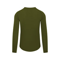 Café du Cycliste Coline Men's Three Season Base Layer Radunterhemd langarm Leaf Green