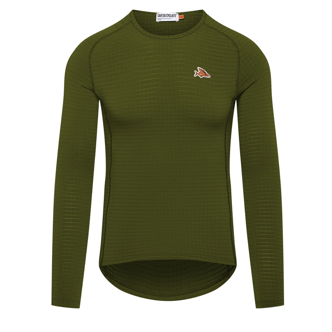 Café du Cycliste Coline Men's Three Season Base Layer Radunterhemd langarm Leaf Green
