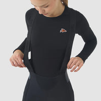 Café du Cycliste Coline Women's Three Season Base Layer Radunterhemd langarm Black