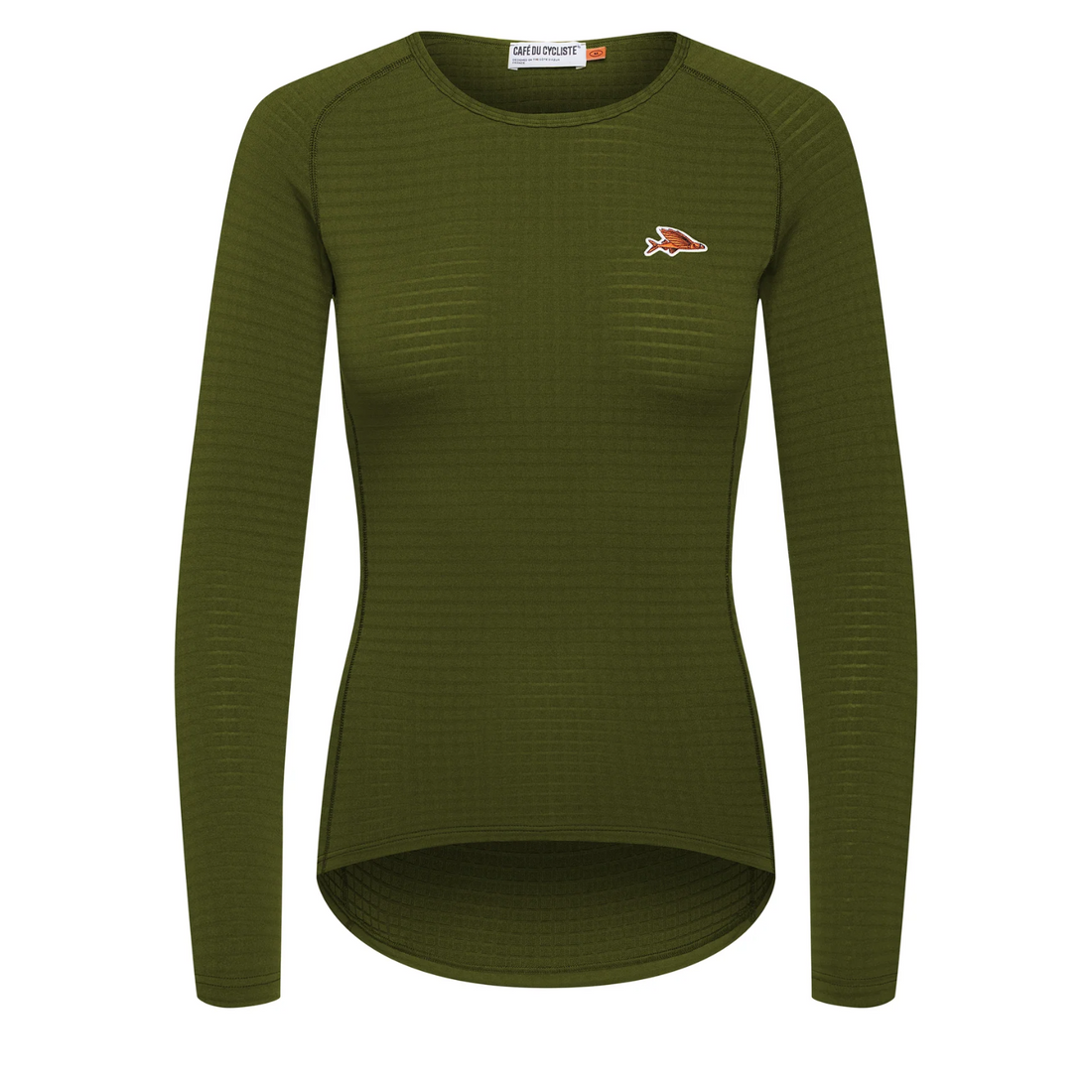 Café du Cycliste Coline Women's Three Season Base Layer Radunterhemd langarm Leaf Green