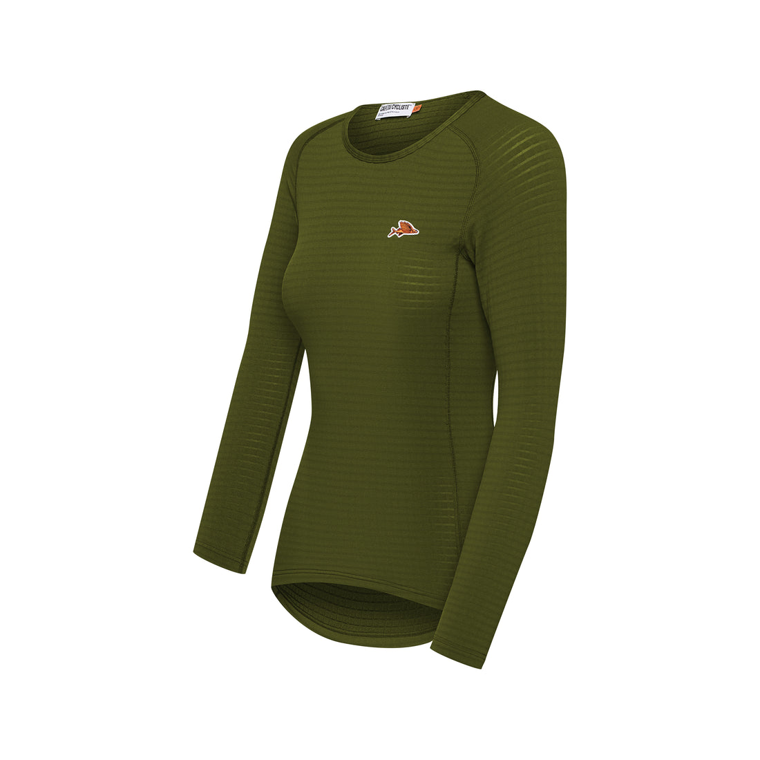 Café du Cycliste Coline Women's Three Season Base Layer Radunterhemd langarm Leaf Green