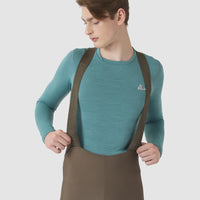 Café du Cycliste Judith Men's Merino Base Layer Radunterhemd langarm Deep Water