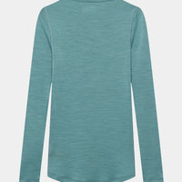 Café du Cycliste Judith Women's Merino Base Layer Radunterhemd langarm Deep Water