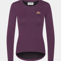 Café du Cycliste Judith Women's Merino Base Layer Radunterhemd langarm Quetsche