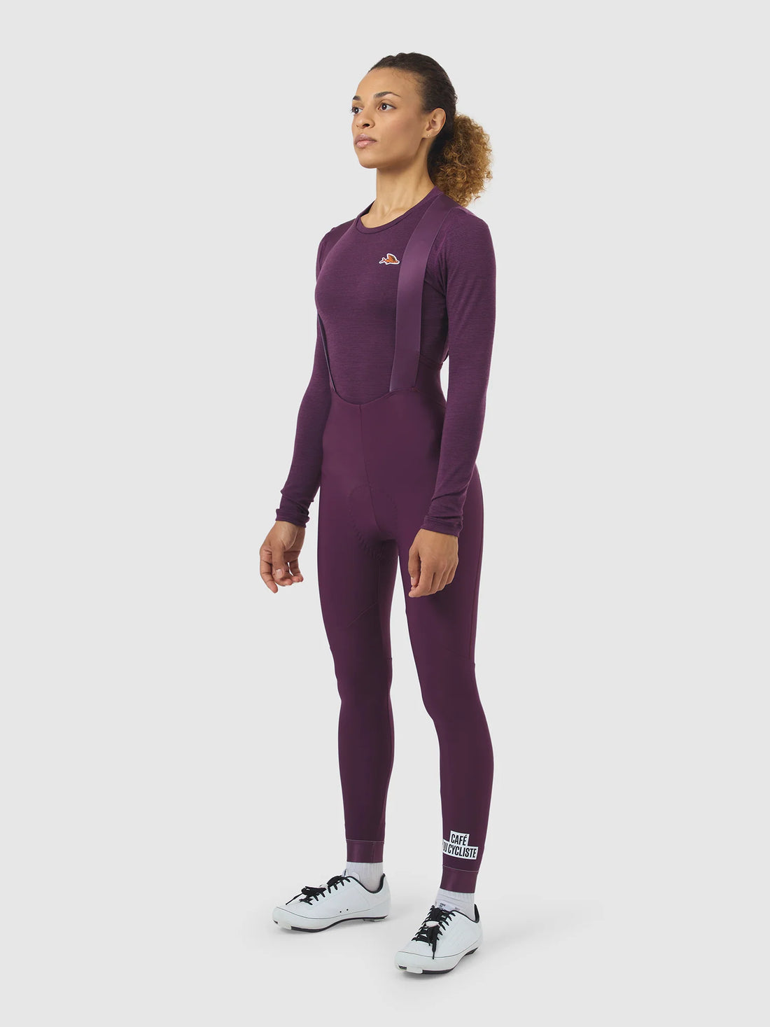 Café du Cycliste Judith Women's Merino Base Layer Radunterhemd langarm Quetsche