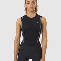 Café du Cycliste Coline Women's Three Season Base Layer Radunterhemd ärmellos Black