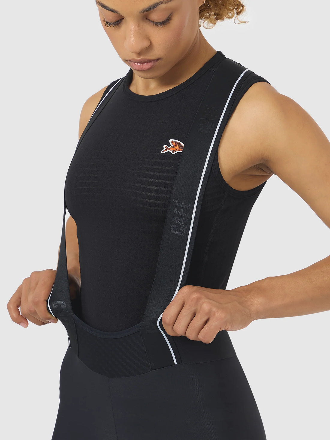 Café du Cycliste Coline Women's Three Season Base Layer Radunterhemd ärmellos Black