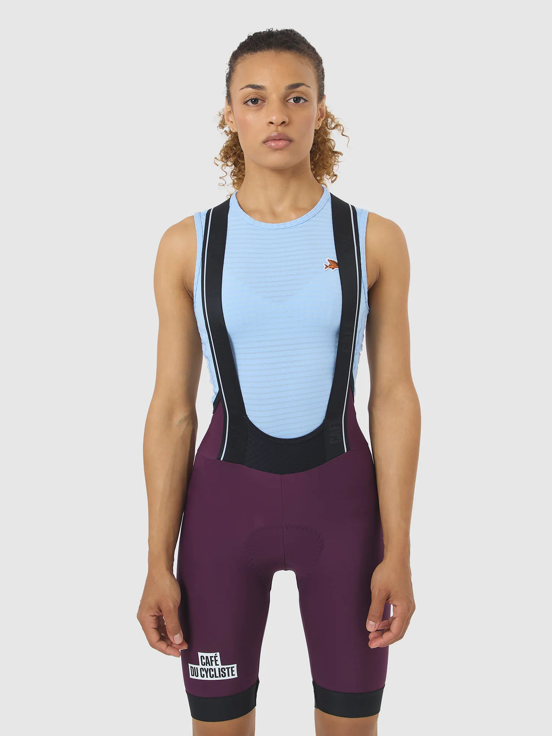 Café du Cycliste Coline Women's Three Season Base Layer Radunterhemd ärmellos Ice Blue