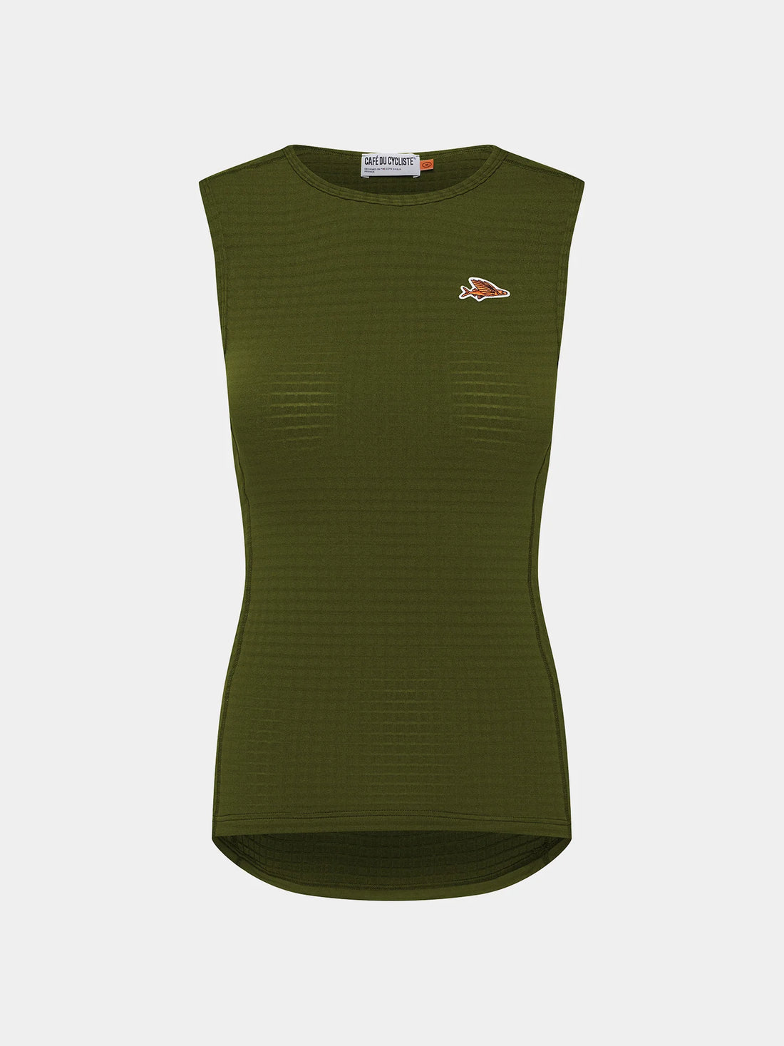 Café du Cycliste Coline Women's Three Season Base Layer Radunterhemd ärmellos Leaf Green