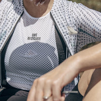 Café du Cycliste Women's Liliane Superlight Base Layer ärmellos White