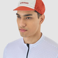 Café du Cycliste Gapette Cycling Cap Radkappe Chalk / Cinder Red