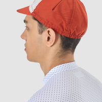 Café du Cycliste Gapette Cycling Cap Radkappe Chalk / Cinder Red