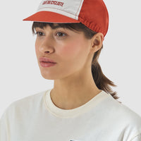 Café du Cycliste Gapette Cycling Cap Radkappe Chalk / Cinder Red