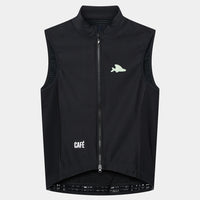 Café du Cycliste Sibille Men's Thermal Gilet Thermo Windweste Black