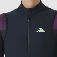 Café du Cycliste Sibille Men's Thermal Gilet Thermo Windweste Black