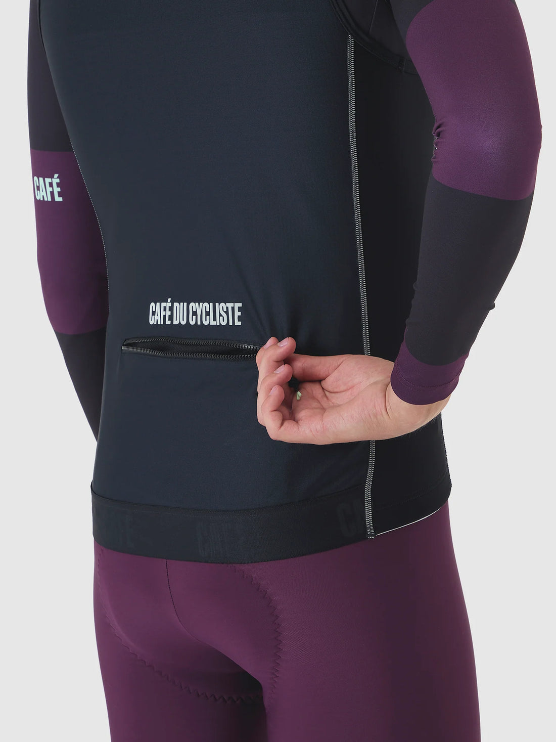 Café du Cycliste Sibille Men's Thermal Gilet Thermo Windweste Black