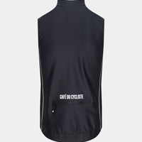 Café du Cycliste Sibille Men's Thermal Gilet Thermo Windweste Black