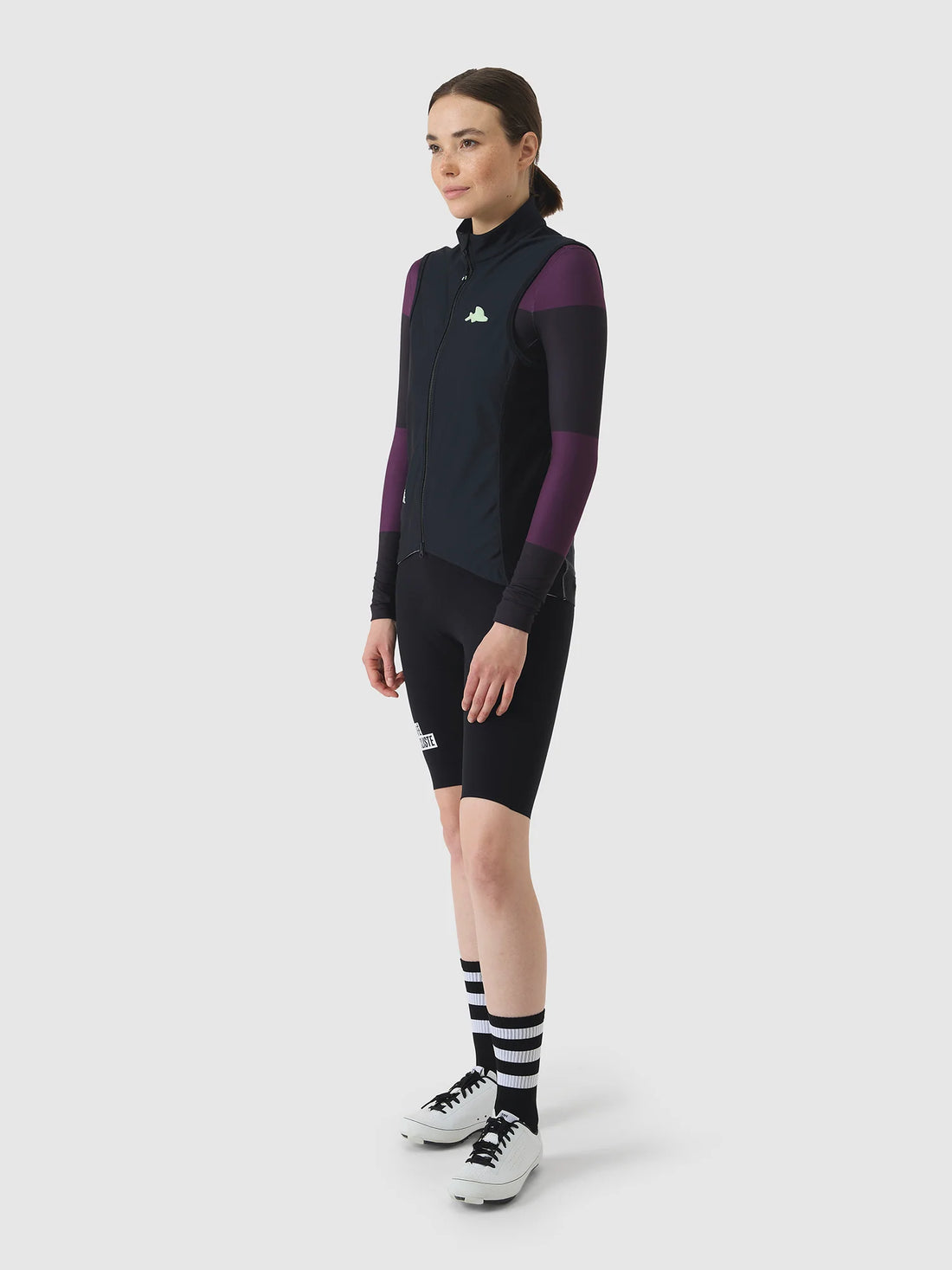 Café du Cycliste Sibille Women's Thermal Gilet Thermo Windweste Black