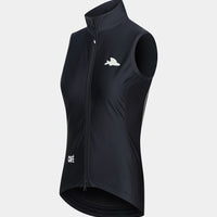 Café du Cycliste Sibille Women's Thermal Gilet Thermo Windweste Black