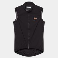 Café du Cycliste Edith Men's Cycling Gilet Windweste Black