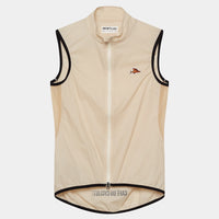 Café du Cycliste Edith Men's Cycling Gilet Windweste Chalk