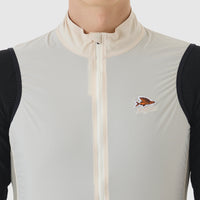 Café du Cycliste Edith Men's Cycling Gilet Windweste Chalk