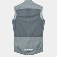 Café du Cycliste Edith Men's Cycling Gilet Windweste Mountain Fog