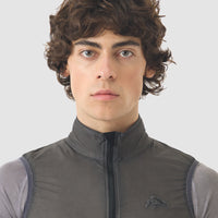 Café du Cycliste Edith Men's Cycling Gilet Windweste Charcoal