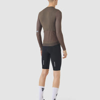 Café du Cycliste Andrea Men's Superlight Long Sleeve Cycling Jersey Radtrikot langarm Carob