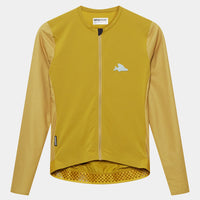 Café du Cycliste Andrea Men's Superlight Long Sleeve Cycling Jersey Radtrikot langarm Golden Olive