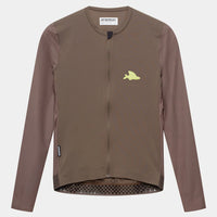 Café du Cycliste Andrea Women's Superlight Long Sleeve Cycling Jersey Radtrikot langarm Carob