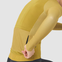 Café du Cycliste Andrea Women's Superlight Long Sleeve Cycling Jersey Radtrikot langarm Golden Olive