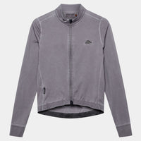 Café du Cycliste Charlie Men's Brushed Long Sleeve Jersey Radtrikot langarm Charcoal