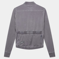 Café du Cycliste Charlie Men's Brushed Long Sleeve Jersey Radtrikot langarm Charcoal