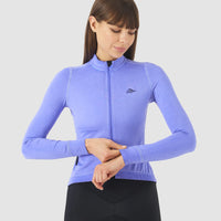 Café du Cycliste Charlie Women's Brushed Long Sleeve Jersey Radtrikot langarm Verbena