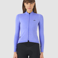 Café du Cycliste Charlie Women's Brushed Long Sleeve Jersey Radtrikot langarm Verbena