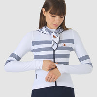 Café du Cycliste Charlie Women's Brushed Long Sleeve Jersey Radtrikot langarm Marinière