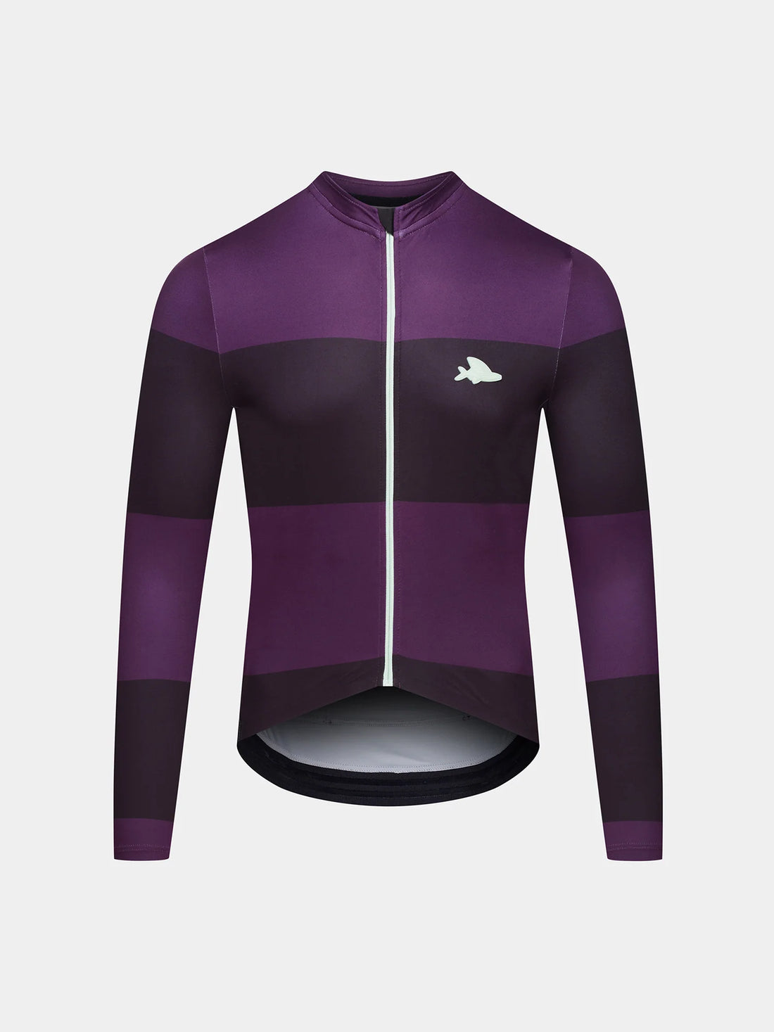 Café du Cycliste Costance Men's Long Sleeve Cycling Jersey Radtrikot Black/Quetsche