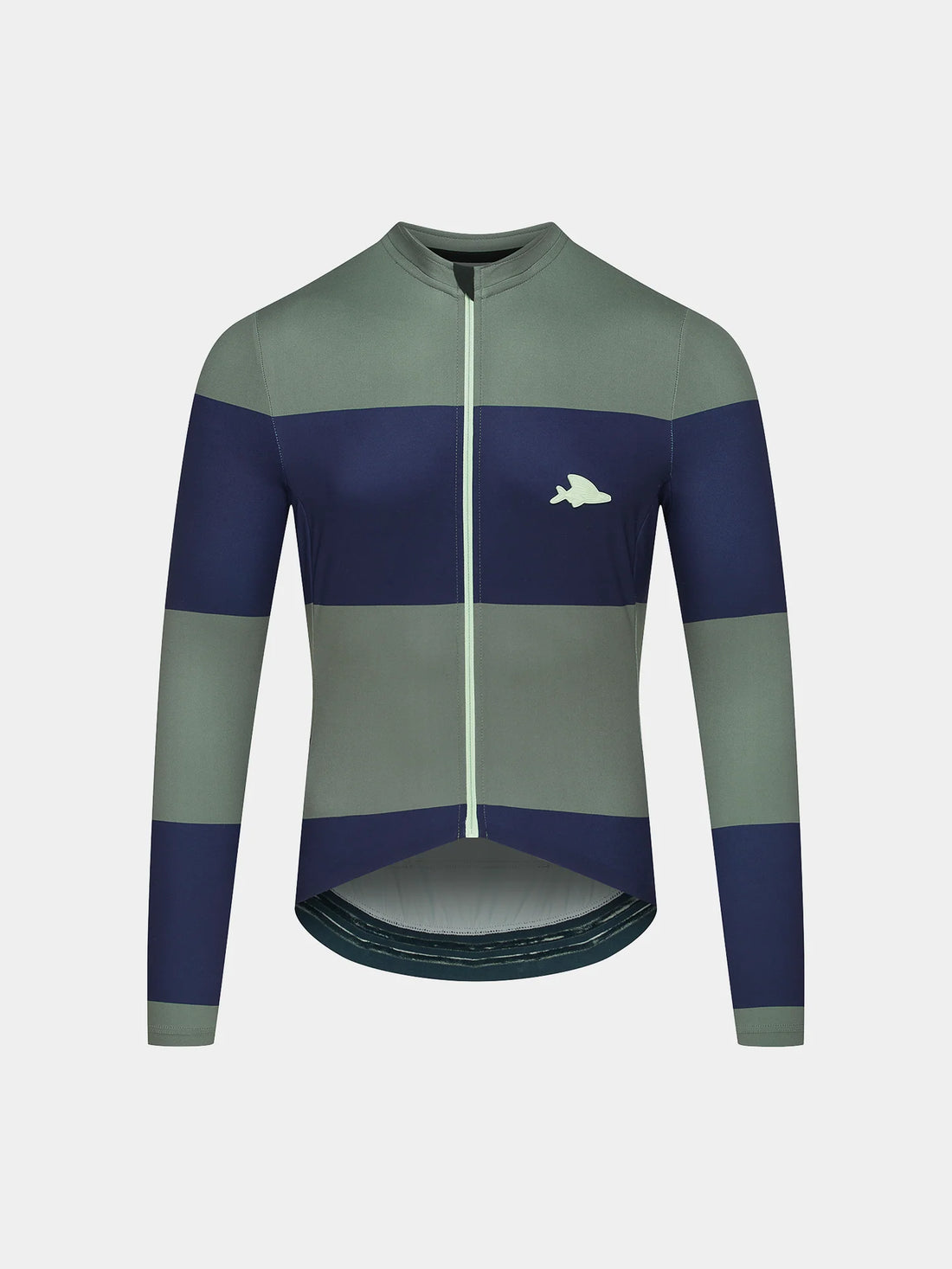 Café du Cycliste Costance Men's Long Sleeve Cycling Jersey Radtrikot Navy/Scots Pine