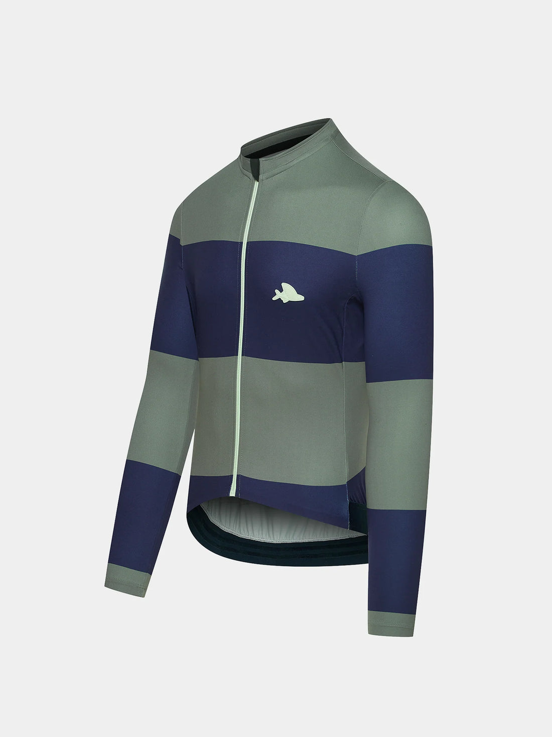 Café du Cycliste Costance Men's Long Sleeve Cycling Jersey Radtrikot Navy/Scots Pine