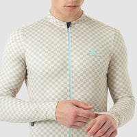 Café du Cycliste Constance Men's Midweight Jersey Radtrikot langarm Puddle