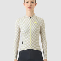 Café du Cycliste Constance Women's Midweight Jersey Radtrikot langarm Puddle