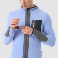 Café du Cycliste Ingrid Men's Microfleece Cycling Jersey Long Sleeve Radtrikot langarm Verbena